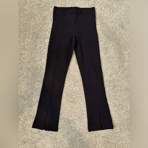 Girls Black Flare Leggings-Size 7/8